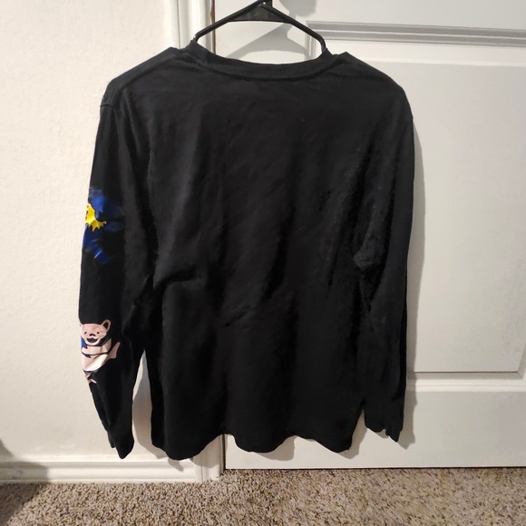 Grateful Dead Shirt Men's Long Sleeve Dancing Bears Steal Your Face Black - Picture 4 of 4